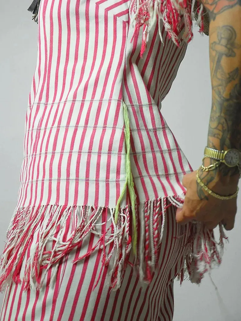 1950's Fringe Striped Pant Set