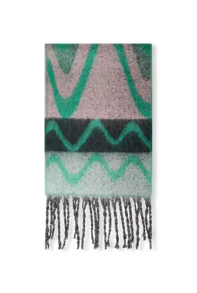 Abstract Green Scarf