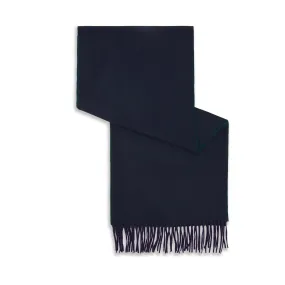 Arran Reversible Green and Navy Cashmere Scarf