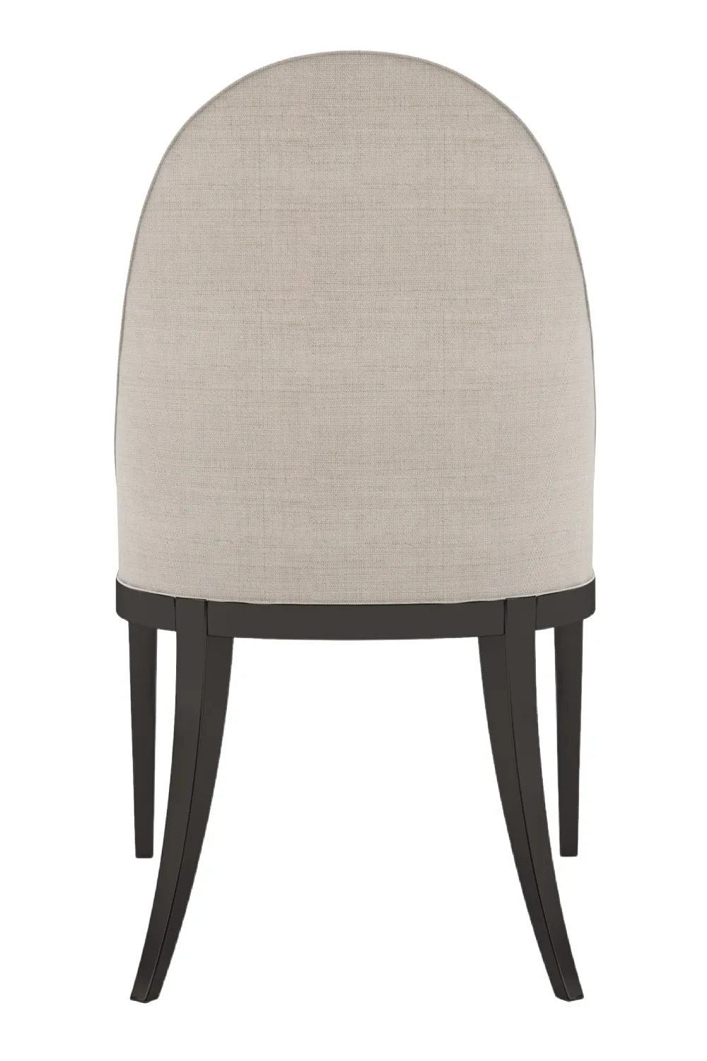 Beige Curved Side Chair | Caracole Natural Choice