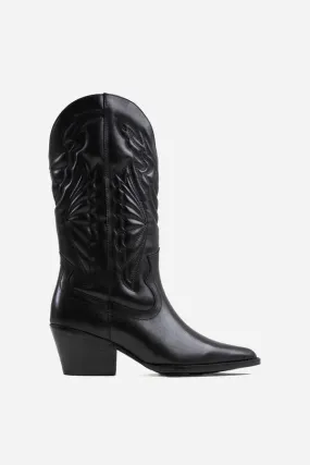 Bronx High Black Jukeson Western Boot