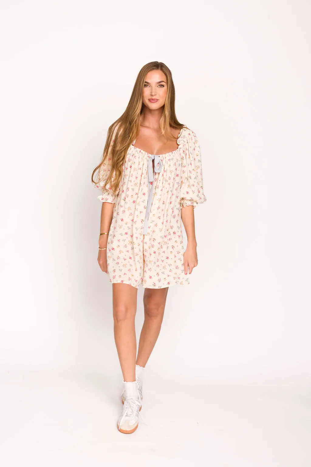 Darling Mini Dress in Country Bloom