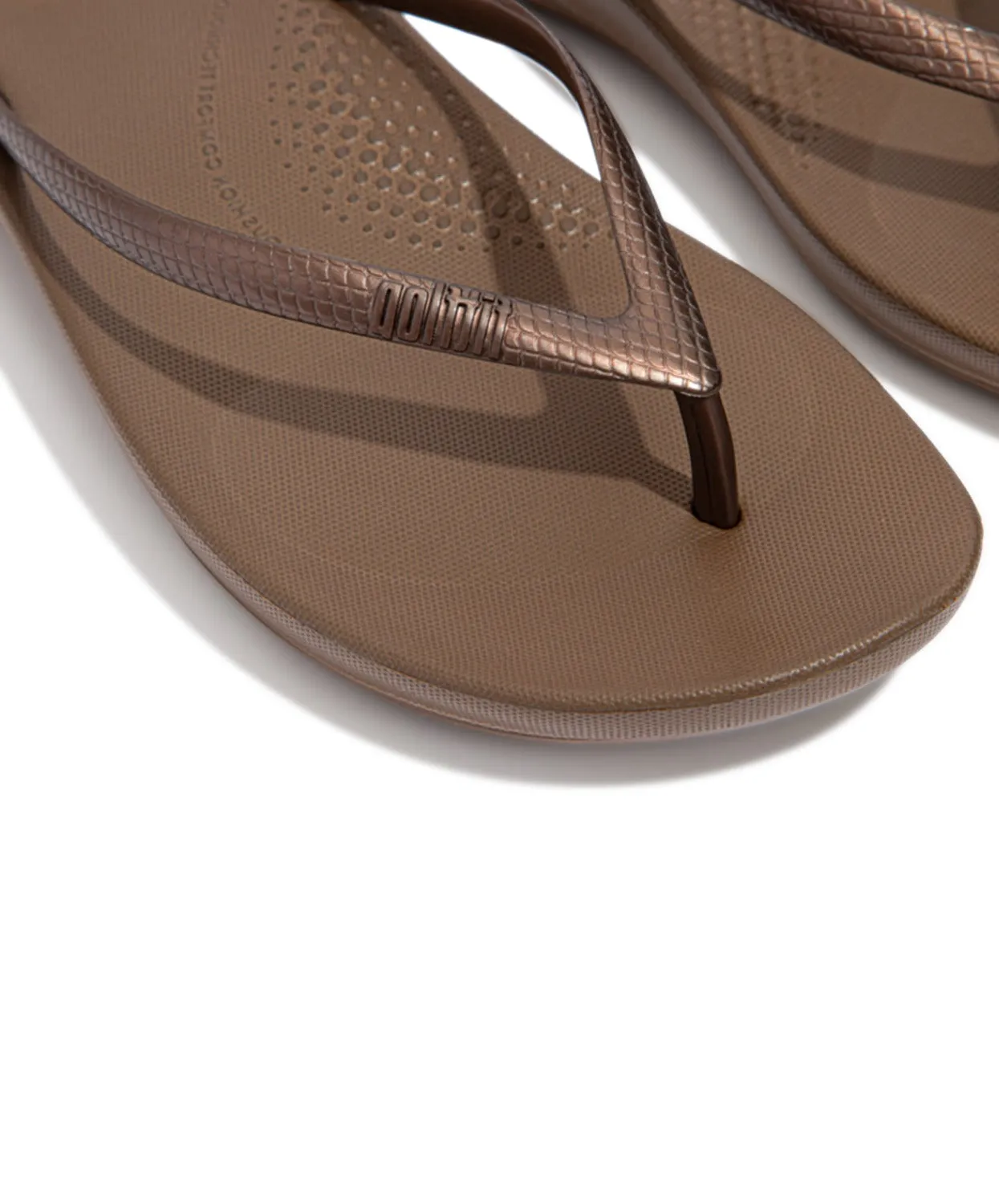 FitFlop iQushion Ergonomic Thongs Bronze