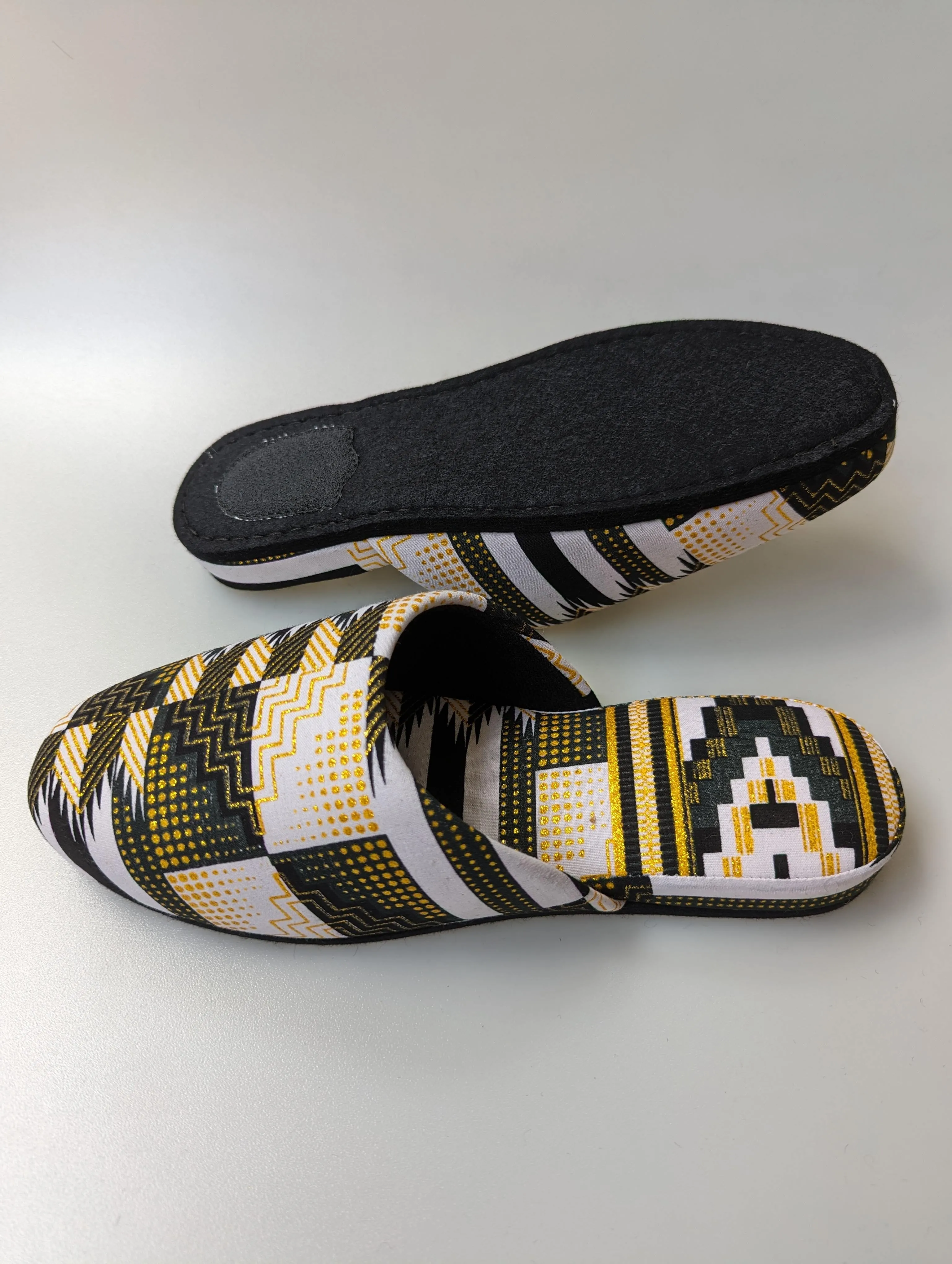 Medium | Print Mix Slippers 2023AW-M05 lamé