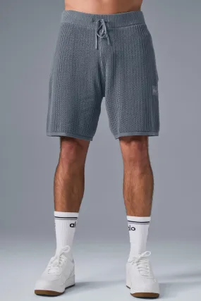 Open-Knit Short - Steel Grey