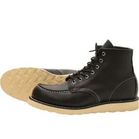 Red Wing 8130 Heritage Work 6" Moc Toe Boot - Black