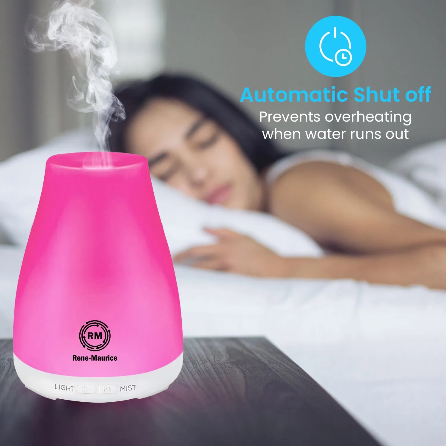 ReNe-Maurice Electric Ultrasonic Aroma Diffuser (Free Essential Oil)