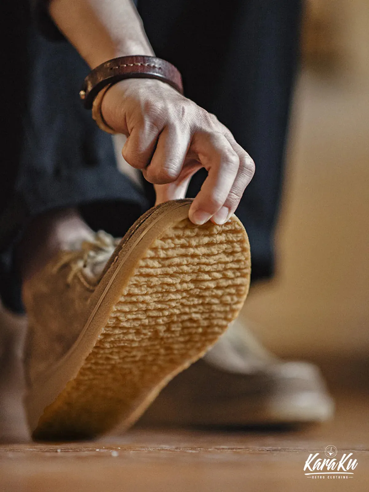 WALLABEE Suede Low-Cut Moccasin Shoes