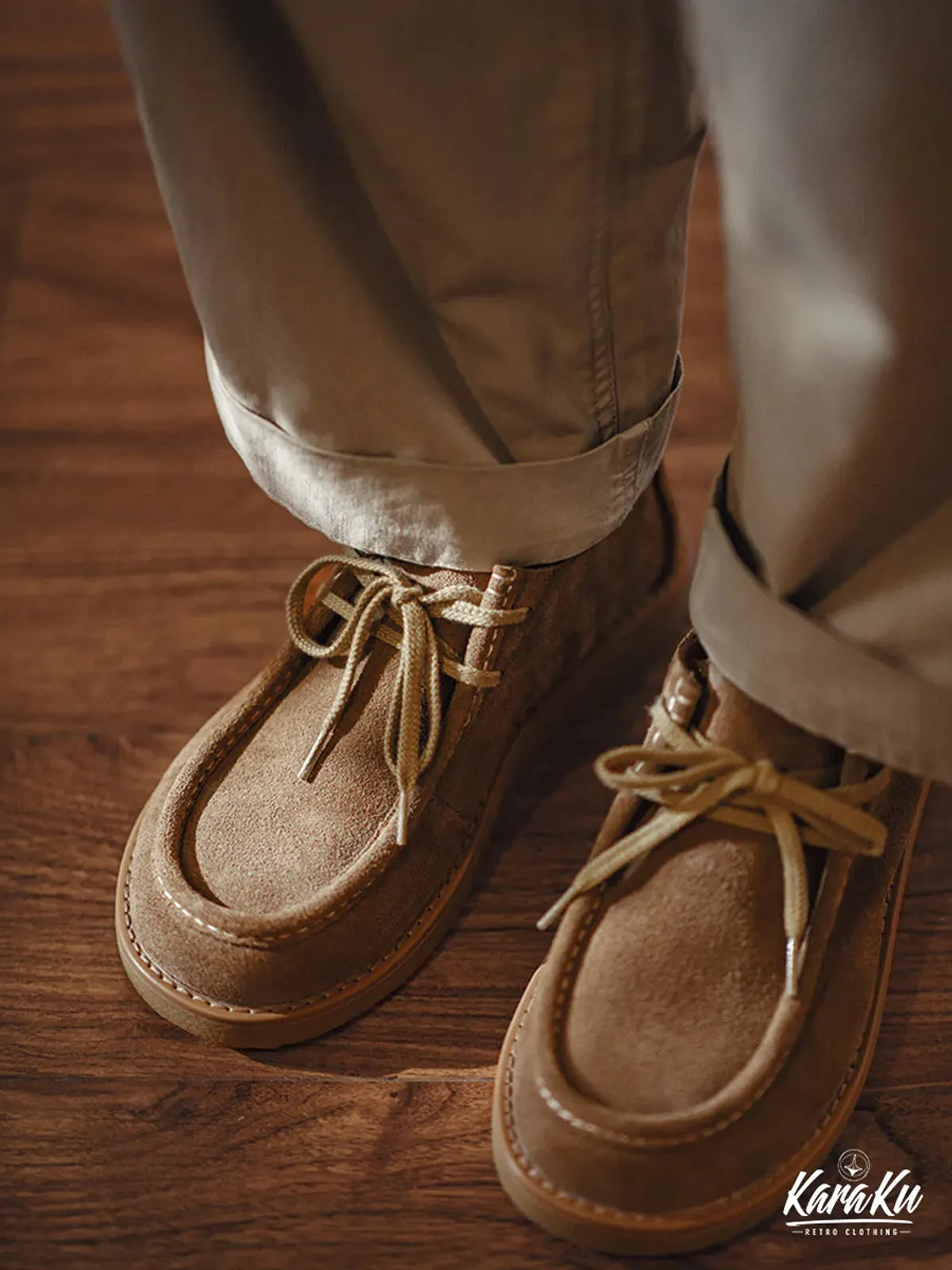 WALLABEE Suede Low-Cut Moccasin Shoes