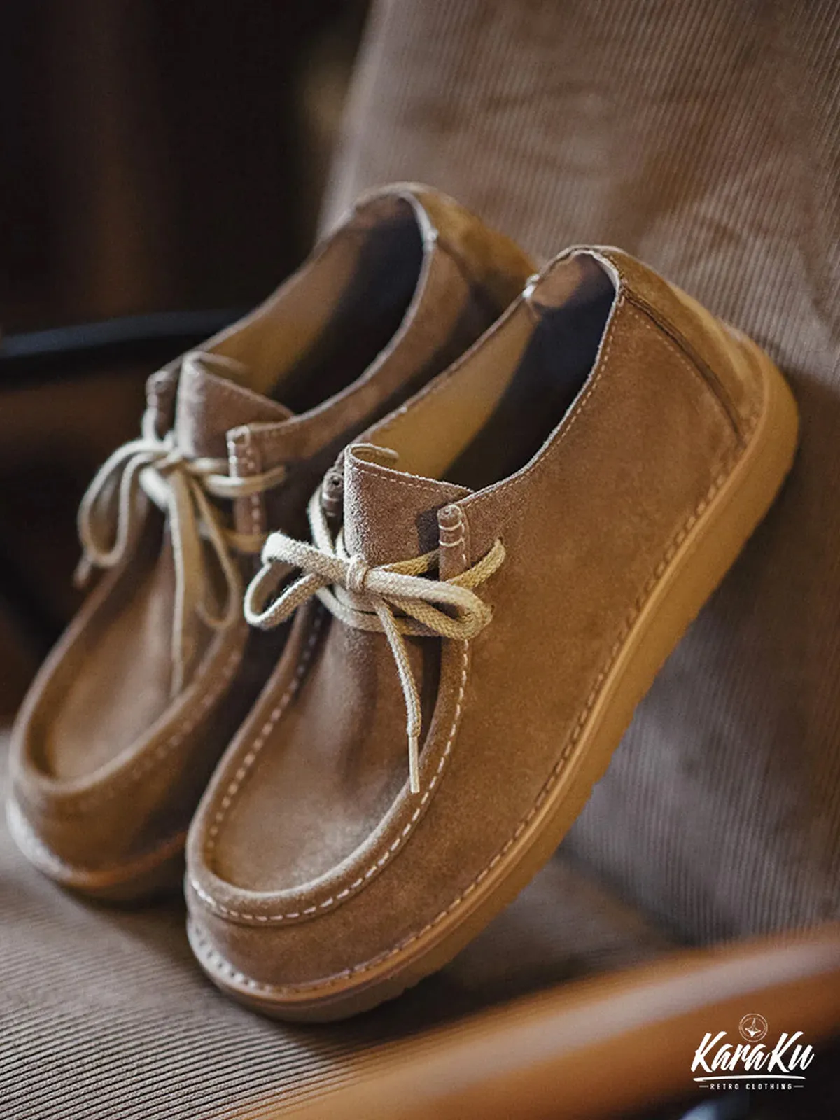 WALLABEE Suede Low-Cut Moccasin Shoes