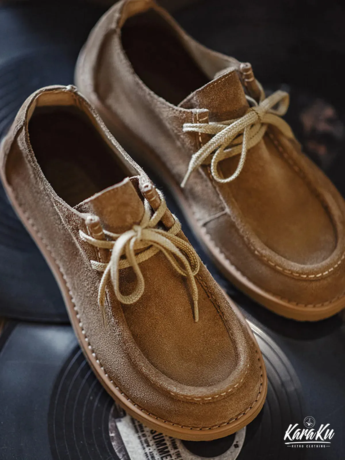 WALLABEE Suede Low-Cut Moccasin Shoes