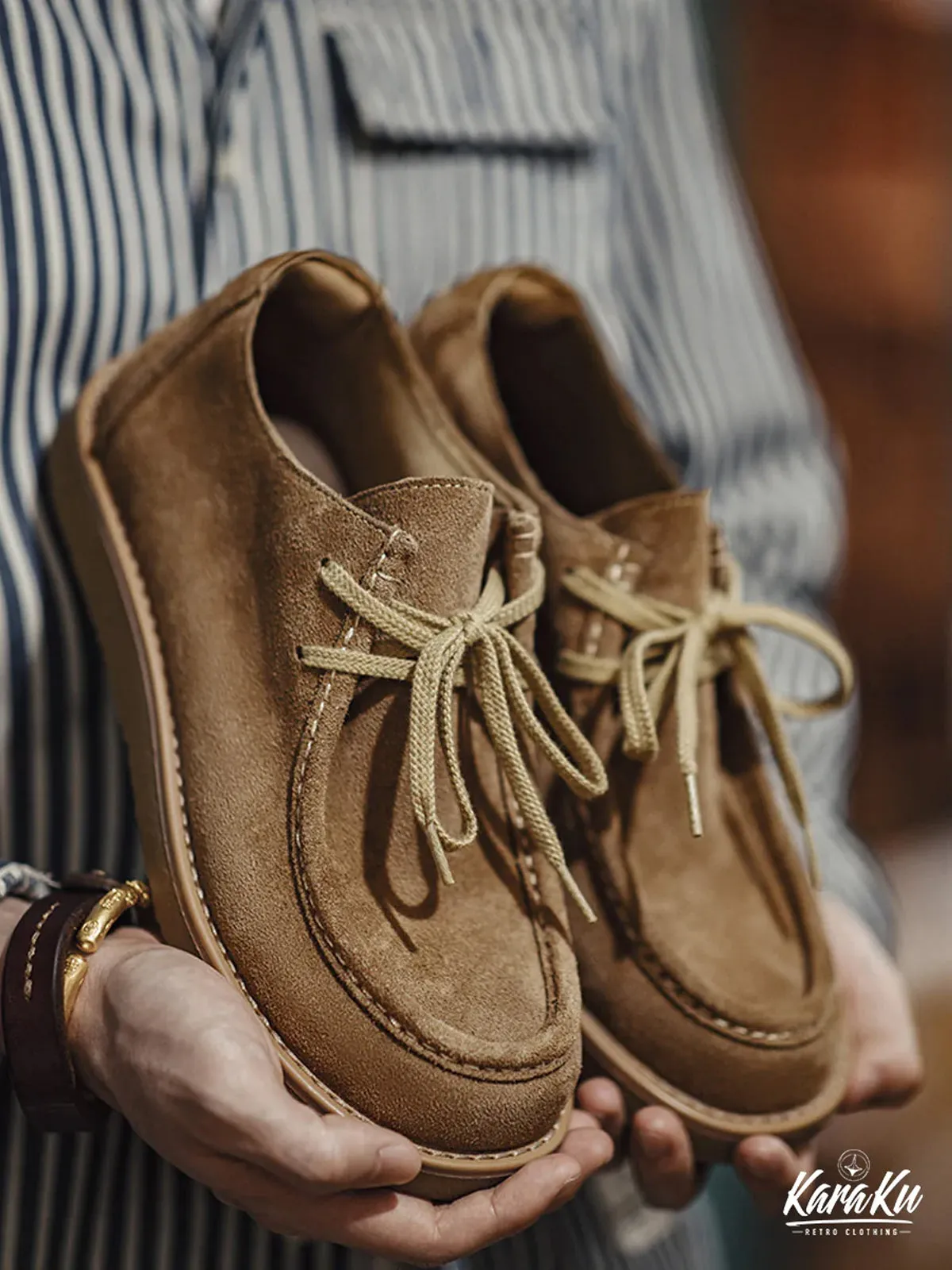 WALLABEE Suede Low-Cut Moccasin Shoes